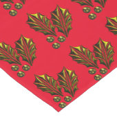 金ゴールドホリーテーブルランナー ショートテーブルランナー (コーナー)