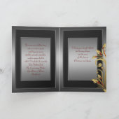 金ゴールドホリー・クリスチャン・クリスマスカード シーズンカード (内部)