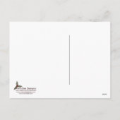 金ゴールドホリー&スクロールカスタマイズ可能な休日はがき シーズンポストカード (裏面)