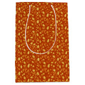 金ゴールドホリー ミディアムペーパーバッグ (正面)