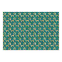 金ゴールドホルス模様のエジプト目トリオ