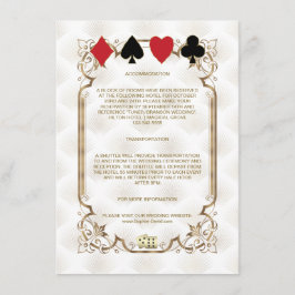 金ゴールドホワイトアールデコ結婚カジノアコモデーション エンクロージャーカード