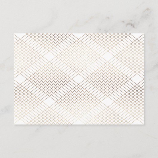 金ゴールドホワイトエレガンスダイヤモンドジオデコ結婚ズ エンクロージャーカード (裏面)