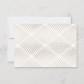 金ゴールドホワイトエレガンスダイヤモンドジオデコ結婚ズ 出欠カード (裏面)