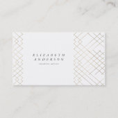 金ゴールドホワイトエレガンスダイヤモンドジオデコ 名刺 (正面)