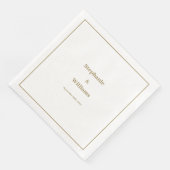 金ゴールドホワイトエレガントウェディングミニマルモダン (コーナー)