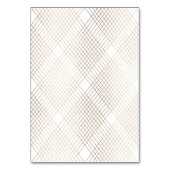 金ゴールドホワイトオーバル幾何学アールデコギャツビー結婚ズ テーブルナンバー (裏面)