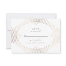 金ゴールドホワイトオーバル幾何学アールデコギャツビー結婚ズ