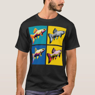 金ゴールドホワイトクラウドマウンテンミナウクールアクアリウムFis Tシャツ