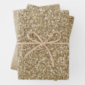 金ゴールドホワイトグラムグリッター ラッピングペーパーシート (インサイチュ)