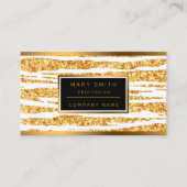 金ゴールドホワイトグリッターボホタイガー人気があるコレクション 名刺 (正面)