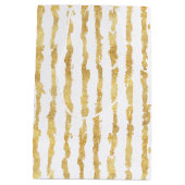 金ゴールドホワイトグリッツストライプズ ミディアムペーパーバッグ (裏面)