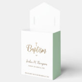 金ゴールドホワイトグリーンベビーバプティスクロサンキュー フェイバーボックス (オープン)