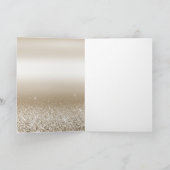 金ゴールドホワイトスパークルグリッターピースラブ カード (内部)