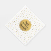 金ゴールドホワイトドット誕生日 (角)