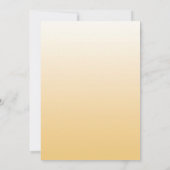 金ゴールドホワイトバルーン誕生日パーティー 招待状 (裏面)