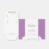 金ゴールドホワイトパープルバプテスムクロスカサンキュー フェイバーボックス (折り畳みなし)