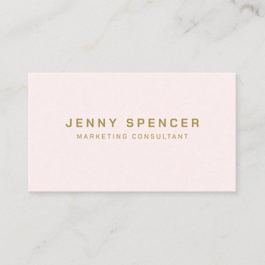 金ゴールドホワイトミニマルQRコードプロフェッショナル 名刺 (正面)