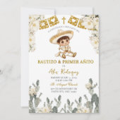 金ゴールドホワイトメキシコバウティゾYプライマーアニト 招待状 (正面)