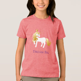 金ゴールドホワイトユニコーンドリーム トライブレンドＴシャツ
