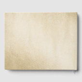 金ゴールドホワイトローズフローラ80th誕生日ゲストブック ゲストブック (裏面)