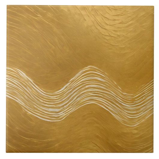 金ゴールドホワイトヴィンテージアールデコトレンディー収集 タイル (正面)