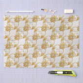金ゴールドホワイトAIアートティッシュペーパー 薄葉紙 (クラフト)