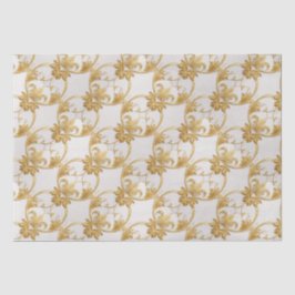 金ゴールドホワイトAIアートティッシュペーパー 薄葉紙