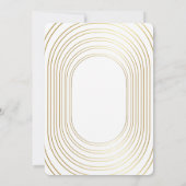 金ゴールドホワカスタムイト写真家族クリスマスカード (裏面)