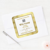 金ゴールドホワカスタムイト製品の包装ラベル スクエアシール (封筒)