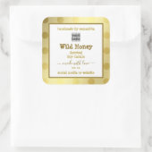 金ゴールドホワカスタムイト製品の包装ラベル スクエアシール (バッグ)