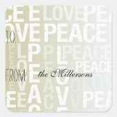 金ゴールドホワグラデーションイトピースギフトラベル スクエアシール (正面)