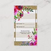 金ゴールドホワストライプイはっきりしたトグラムフローラフレンド参照 紹介カード (裏面)