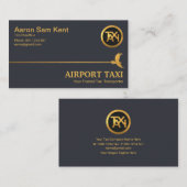 金ゴールドホークスカイラインブルーエエレガントアポートタクシー 名刺 (正面/裏面)