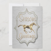 金ゴールドホースオンシルバーウエスタンホリデイ 招待状 (正面)