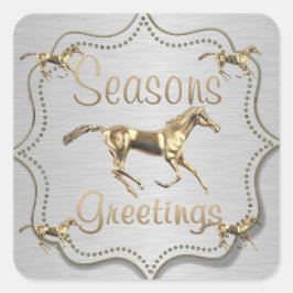 金ゴールドホースホリデイ スクエアシール