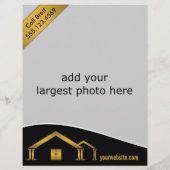 金ゴールドホームアイコン販売実在不動産代理店チラシ チラシ (裏面)