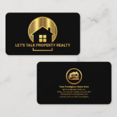 金ゴールドホームサンセットレッツトークプロパティ 名刺 (正面/裏面)