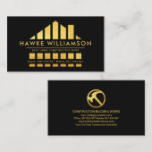 金ゴールドホームシルエット建築作品 名刺 (正面/裏面)