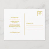 金ゴールドホームスイートホーム引っ越し案内はがき 案内ポストカード (裏面)