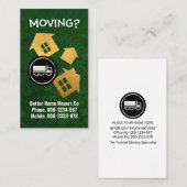 金ゴールドホームムービンググリーンランドスケープ 名刺 (正面/裏面)