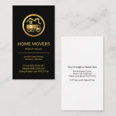 金ゴールドホームルーフトップ移動 名刺 (正面/裏面)