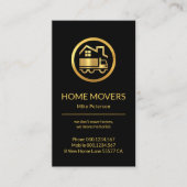 金ゴールドホームルーフトップ移動 名刺 (正面)