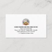 金ゴールドホーム建物クレーン 名刺 (裏面)