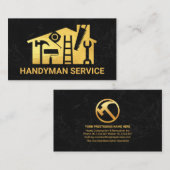 金ゴールドホーム御影石の手先ツール 名刺 (正面/裏面)