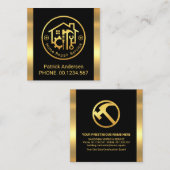 金ゴールドホーム手利具丸盤 スクエア名刺 (正面/裏面)