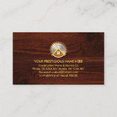 金ゴールドホーム木材の手作り道具 名刺 (裏面)