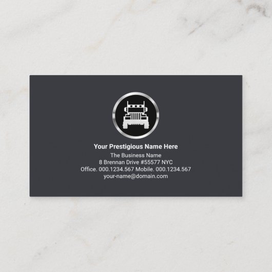 金ゴールドホーム移動縁ど線輸送ドライバ 名刺 (裏面)