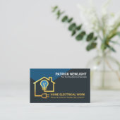 金ゴールドホーム電気配線回路 名刺 (スタンド正面)