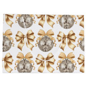 金ゴールドボウとディスコボール大抱き枕- Glam Up ラージペーパーバッグ (裏面)